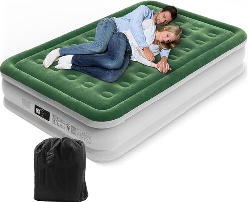 Luchtbed met Ingebouwde Pomp - Air Mattress - Inclusief Opbergtas