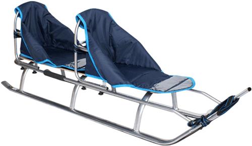 Tweepersoons Slee  Kinderslee  Winterslee  Aluminium Slee  Sneeuwslee  Lichtgewicht Aluminium  Ingebouwde LED-verlichting