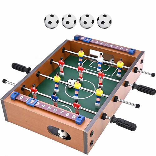 MKSS® Voetbaltafel voor Thuis - Mini Voetbaltafel Inklapbaar - Hout