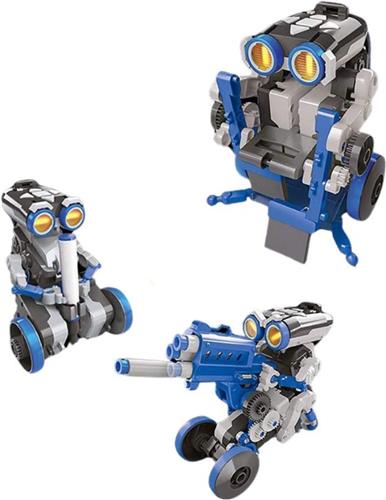 White-Label® Robot Bouwpakket - Modelbouw Volwassenen - Kinderspeelgoed - Blauw Zwart en Grijs