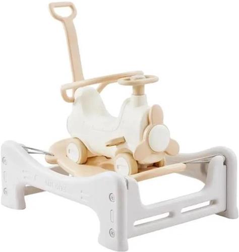 Multifunctioneel Hobbeldier  Baby Speelgoed  Peuter Speelgoed  Balansbord met Muziek  5 in 1 Design  Stuitervrij  Educatief Speelgoed  Wit