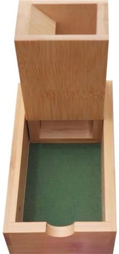 Thuys  Dice Tower  Dobbeltoren  Dobbelsteen Toren  15 x 6 x 8cm  Bruin