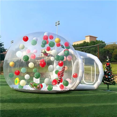 Opblaasbare Bubbeltent  Transparante Tent  Partytent  Kampeertent  Evenemententent  2,5 Meter Diameter  Stevig 0,52 Mm PVC