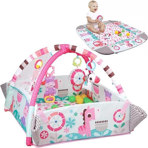 DailySupplies® Baby Speelkleed Met Boog - Babyspeelgoed 0 Jaar - Kinderspeelgoed 1 Jaar - Speelmat - Babygym met Ligkussen