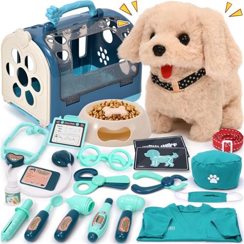 DailySupplies® Dierenarts Speelgoed - Dokterset Kind - Kinderspeelgoed 2 Jaar - Blauw