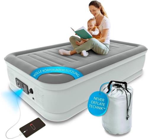 MKSS® Luchtbed met Ingebouwde Pomp - Air Mattress - Inclusief Opbergtas