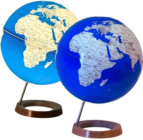 CLGP® Wereldbol Met Verlichting - Led Lamp Kinderen - Bureaulamp - Blauw
