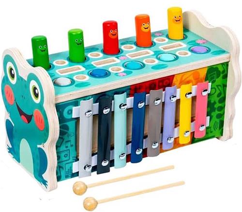 DailySupplies® Kinderspeelgoed 1 2 & 3 Jaar - voor Meisjes en Jongens - Educatief Speelgoed - Montessori - Sensorisch - Speeltafel - Multi Kleur