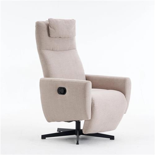 Relaxfauteuil  Relaxstoel  Comfortstoel  Draaifauteuil  Verstelbare Rugleuning  Chenillestof  Ergonomisch Ontwerp