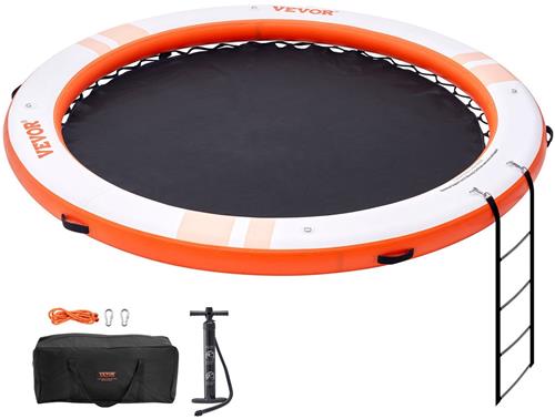 Zweefvlot  Drijfplatform  Zwemvlot  Watermat  Inflatable Vlot  Trampoline Gedeelte  10 Voet Diameter  Duurzaam 2700g/m² PVC Met Antislip