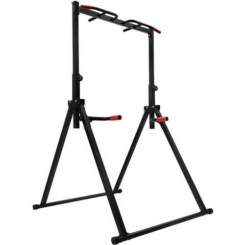 Power Tower  Krachtstation  Pull Up Station  Dip Station  Fitnessrek  Verstelbare Hoogte 1,75-2,3m  Inklapbaar & Max. Belastbaarheid 200 kg