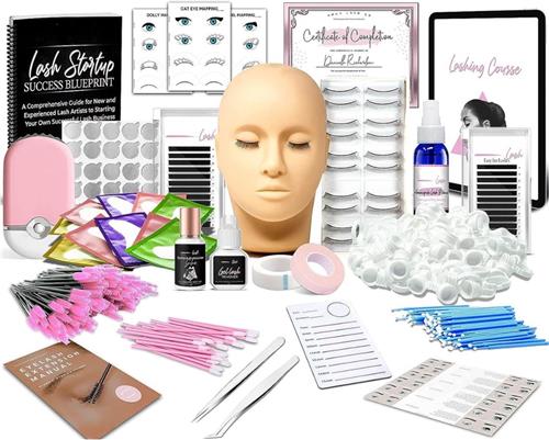 Luxe Wimperextension Starters Pakket met Mannequin - Beginnend Wimperstylist en Professionals - Oefen Wimper Extensions Set - Lash Lift Kit - Lash Lift Set