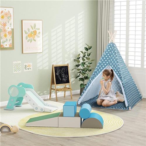 Thuys  Glijbaan Peuter  Voor Binnen En Buiten  Capaciteit Tot 30kg  120 x 53 x 53cm  Groen