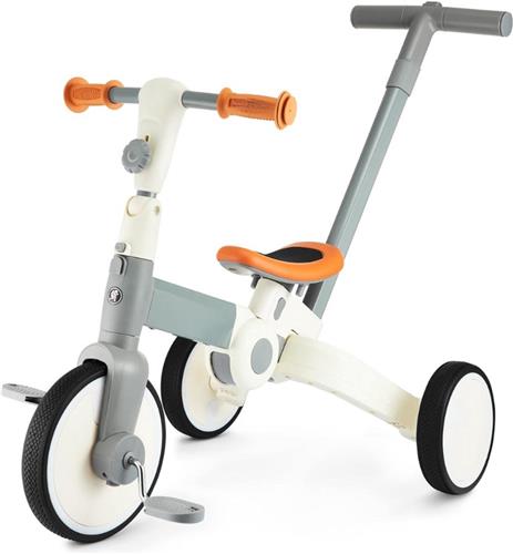 Thuys  Driewieler met Duwstang  Kinderfiets  Loopfiets  Balance Bike  65 x 27 x 21cm  Grijs