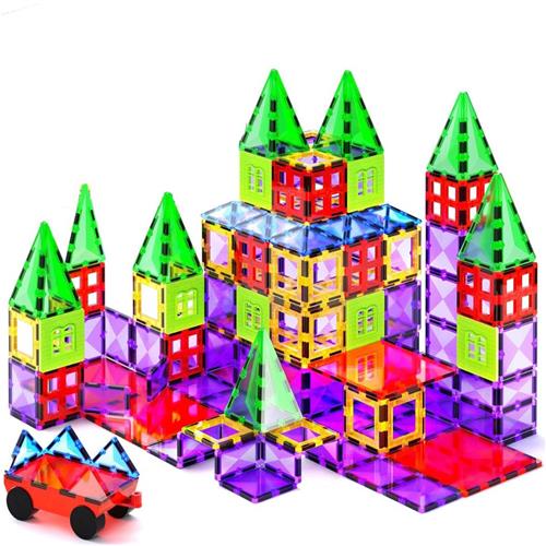 VELTRR® Magnetische Knikkerbaan - Kinderspeelgoed 1 jaar - Magnetic Tiles - Bouwspeelgoed