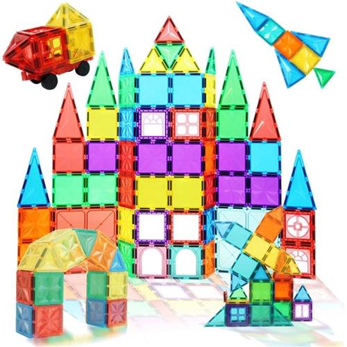 VELTRR® Magnetische Knikkerbaan - Kinderspeelgoed 1 jaar - Magnetic Tiles - Bouwspeelgoed