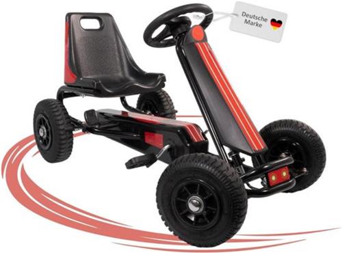 Thuys  Skelter voor Jongens  Ligfiets  Verstelbaar Zadel  5 Jaar  Extra Safe Design  Zwart/Rood