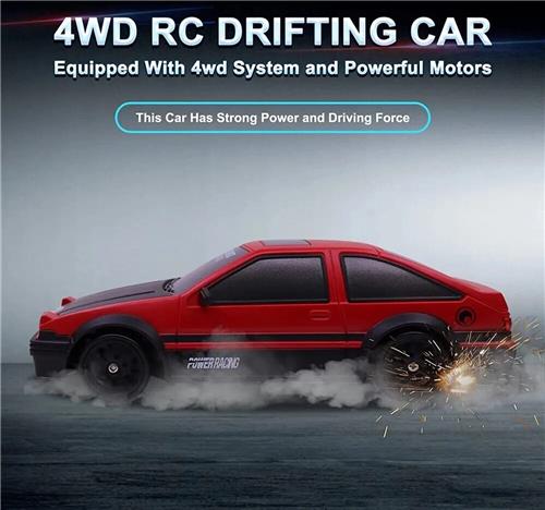 Drift Car RC Auto - 4WD Afstandsbestuurbaar Speelgoed Set - AE86 - 2.4G
