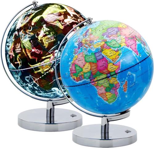 Wereldbol Met Verlichting - Led Lamp Kinderen - Bureaulamp