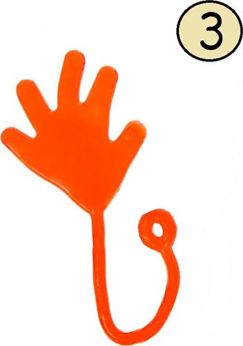 Plakhandje - Sticky hand - Kleefbare handjes - Plakhandjes - 5 Stuks