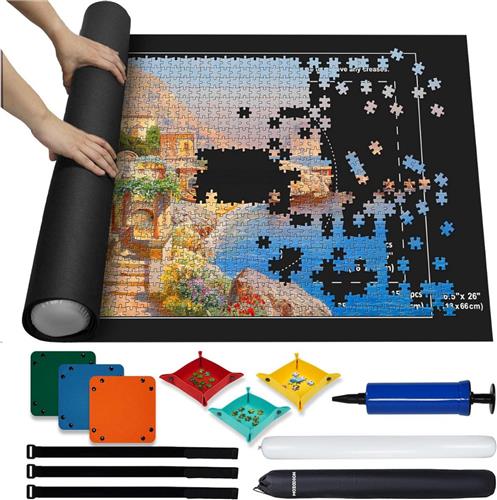 MKSS® Puzzeltafel - Puzzelmat - Puzzelmap - Puzzelbord - Zwart
