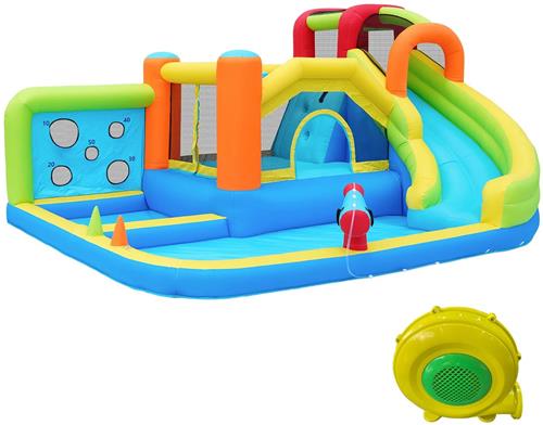 Springkussen  Springkasteel  Opblaasbaar Speeltoestel  Bouncers  Kinderspeelset  Veilig En Duurzaam  Compact Ontwerp