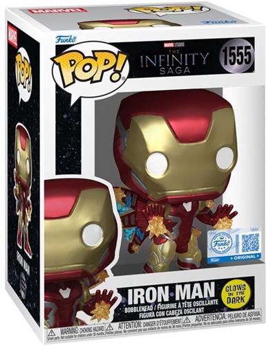 Iron Man Iron Man (Glow in the Dark) Vinyl Figur 1555 Unisex Funko Pop! - Neutraal - Standard