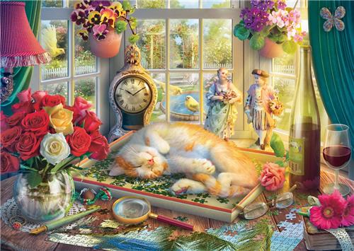 Schmidt puzzel kattenliefhebbers 1000 stukjes legpuzzel.