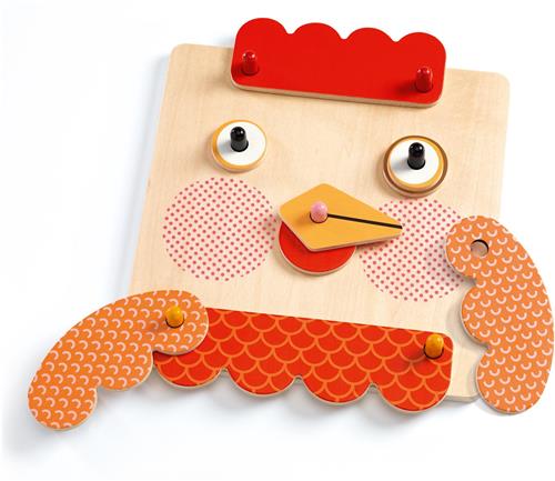 Djeco houten pedagogisch spel CreaFaces