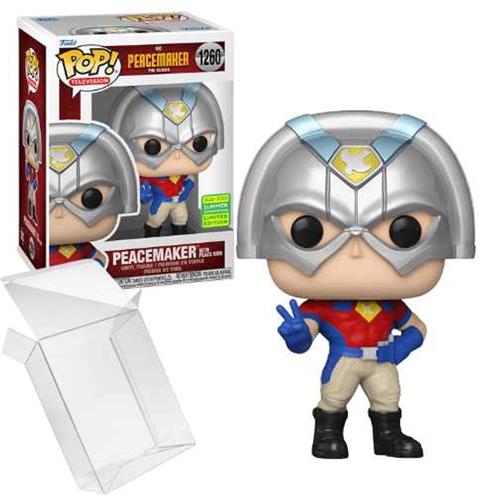 Funko Pop! DC Peacemaker the Series - Peacemaker with Peace sign #1260 convention Exclusive