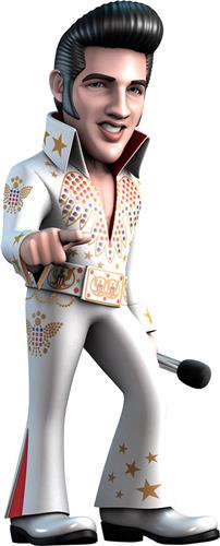 Minix - Music #104 - Elvis - Elvis White Suit - Figuur 12cm