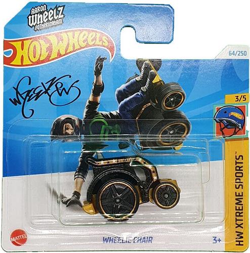 HOT WHEELS WHEELIE CHAIR BLACK/CARAMEL 64/250 1:64 HW XTREME SPORTS 3/5