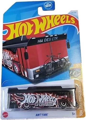 HOT WHEELS AIN'T FARE WORLD TOUR 31/250 (1:64) MAT GREY HW FAST TRANSIT 3/5