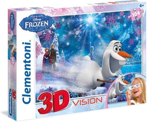 Disney Frozen - 3D Vision Puzzel - 104 Stukjes