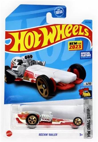 HOT WHEELS ROCKIN RAILER RED/GOLD 75/250 (1:64) HW RACE DAY 2/10
