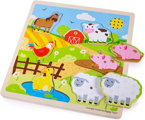 Bigjigs Geluidspuzzel Boerderij