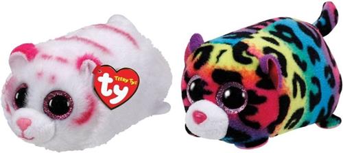 Ty - Knuffel - Teeny Ty's - Tabor Tiger & Jelly Leopard