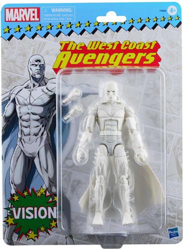 Hasbro The Avengers Actiefiguur Vision (The West Coast Avengers) 15 cm Marvel Legends Retro Collection Series 2022 Multicolours