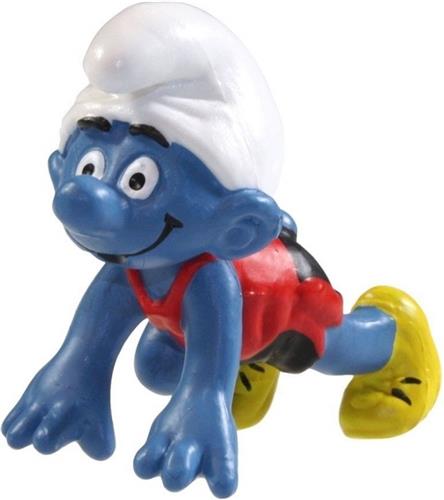 De Smurfen - Atletiek smurf - 20441 - Sportsmurf - sprintsmurf - 5,5cm