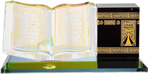 TheLau - Moslimkristal vergulde kaaba miniatuur model - Islamitische architectuur decoratie