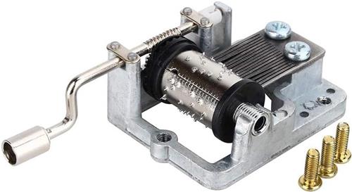 Allecto plus - Mechanische Muziekdoos Set met 18 Tonen - Hand Crank Muziekdoos voor Meisjes - Speeldoos met Caskets (A06)