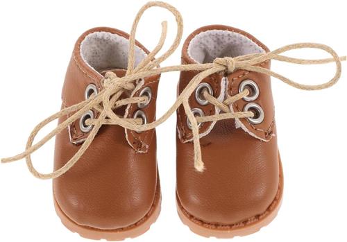 Thelau - 1 paar poppenschoenen van katoen voor poppen van 15 - 20 cm, van leer, speelgoed Schattige poppenschoenen van katoen voor poppen van 15 - 20 cm, van leer