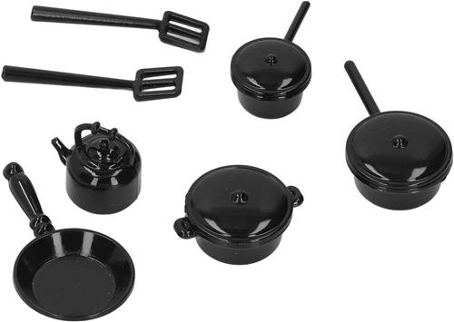 TheLau - Poppenhuis keukengerei en pannen op schaal 1:12 en 1:6