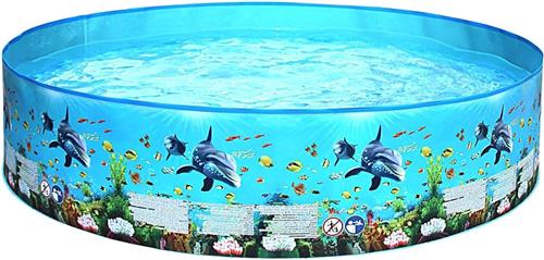 Thelau - Kinderbad, Zomer Kinderzwembad Zonder Opblaasbare, Hondenzwembad voor Buiten Tuin - 183x38cm - Water Zwembad Speelgoed