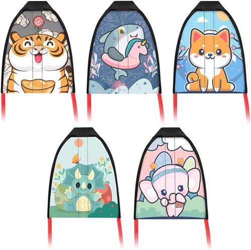 Allecto plus - Mini Vliegers Set van 6 - Gemakkelijk te vliegen - Buitenspeelgoed voor kinderen