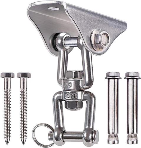 Thelau - Stevige schommelhangers met 450 kg draagvermogen en 360 ° draaiing - voor betonnen en houten sets