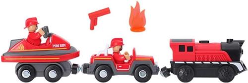 TheLau - Elektrisch treinspeelgoed voor kinderen - Batterij-aangedreven locomotief - Magnetisch - Geschikt voor houten sporen - Verjaardagscadeaus jongens meisjes