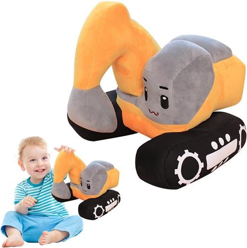 Thelau - Pluche graafmachine speelgoed voor kinderen | Zacht en gevuld | Geschikt voor jongens en meisjes