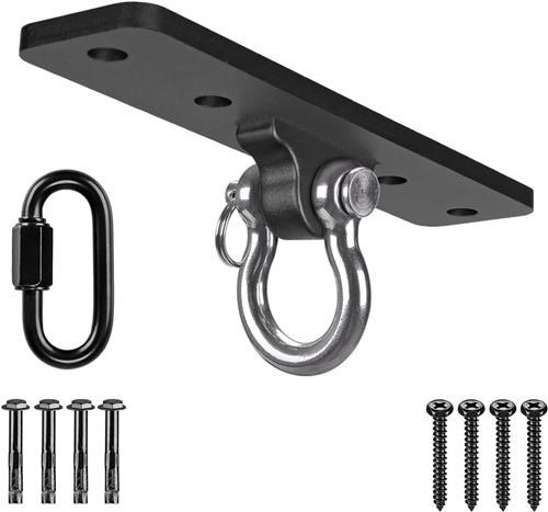 Thelau - Plafond Hangmat Swing Ophangset voor Binnen Buiten - Hardware Beugel Set - Speeltuin Stoel Yoga Touw Bokszakken