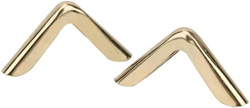 TheLau - Hoekbeschermers 50 stuks metalen rand decoratie voor boek scrapbooking menu's - Messing Goud 2,2 mm